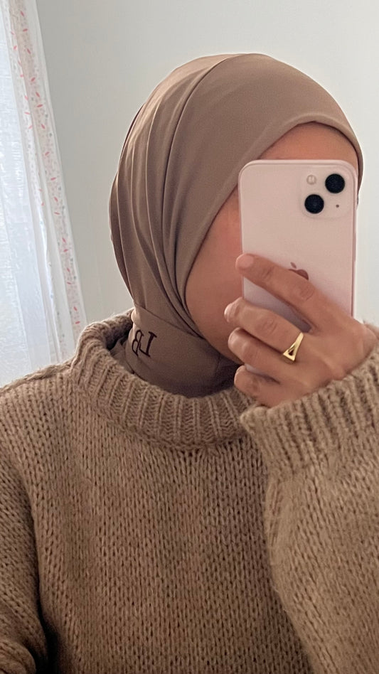 Cagoule Taupe- Marron